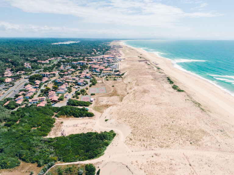 côte landaise vue aérienne séminaire entreprise bord de mer