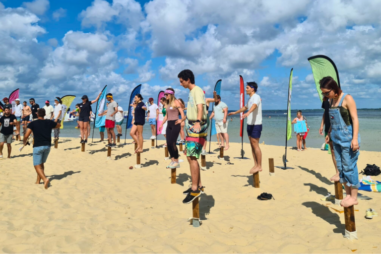 jeux de plage team building entreprise dans les Landes